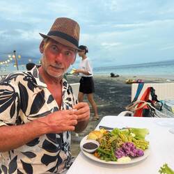 The salad bar was amazing. Where did they find decent veg?!