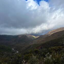 The river is still low