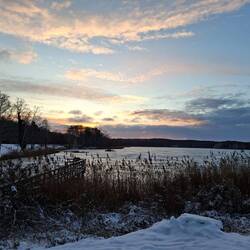 Morgenhimmel über dem Kölpinsee