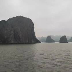 Sunset "party" on our way back to port