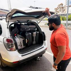 UBER-XL brachte alle Koffer rein