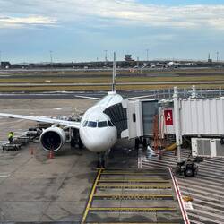 Unsere A320 die uns nach NZ geflogen hat