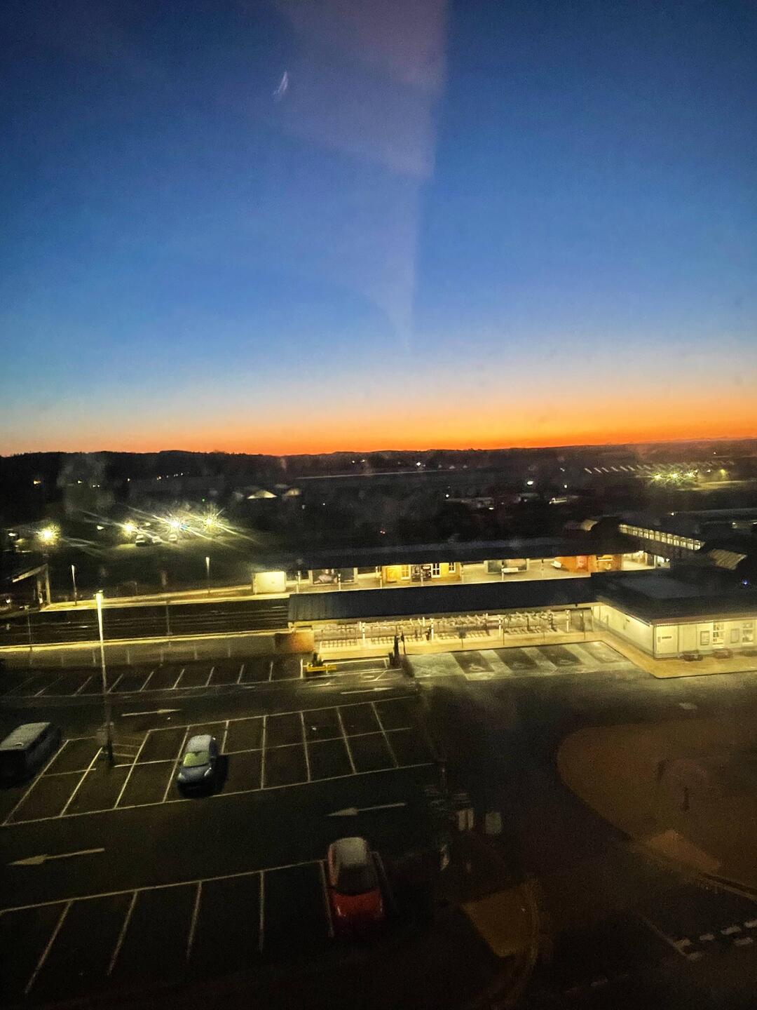 Sunrise this morning