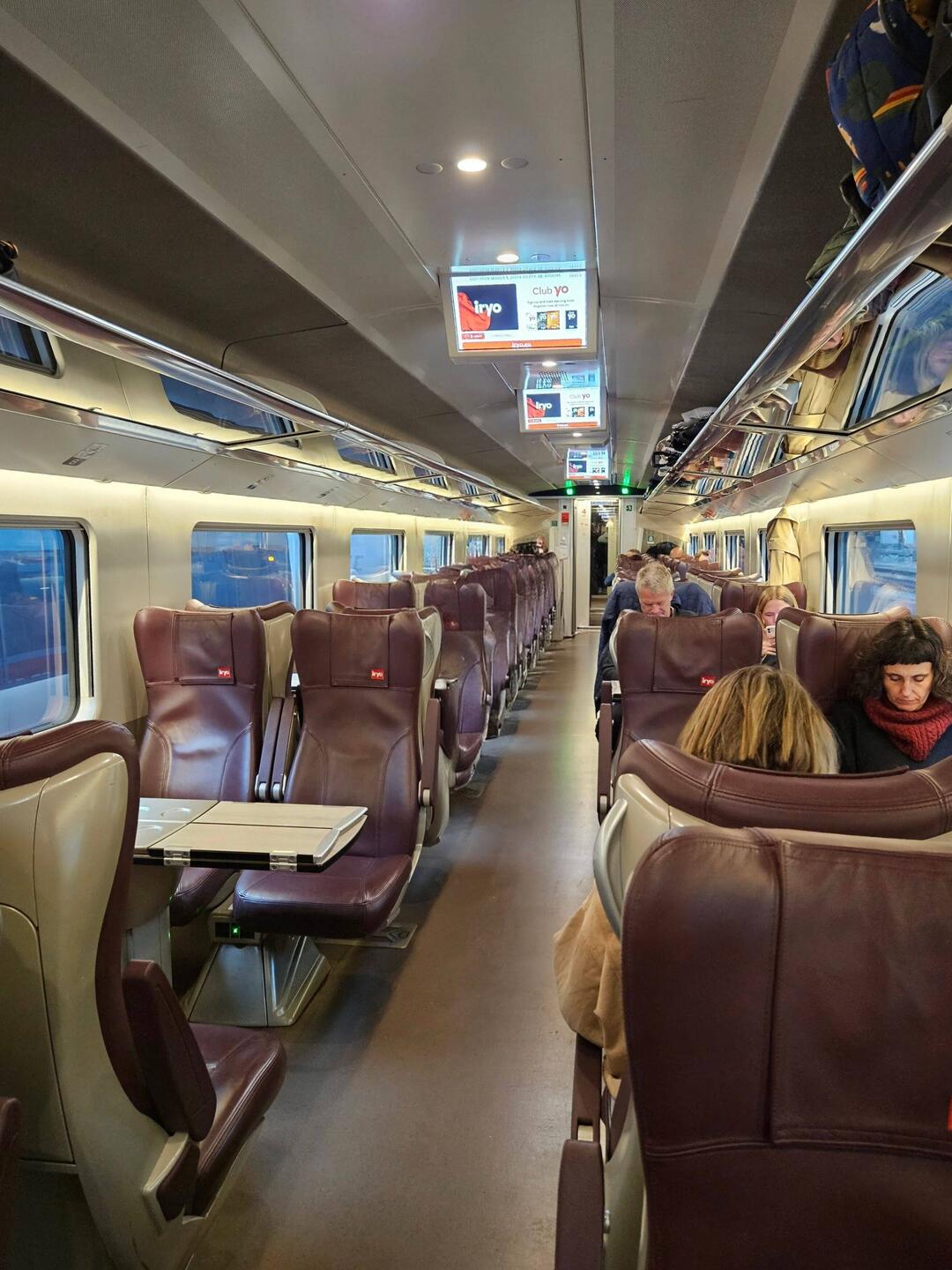 Our train car before we started