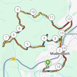 Das war die wunderbare Strecke.😁👍