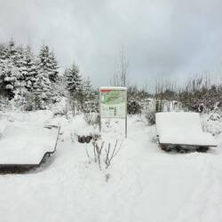 Hier oben liegen mehr als 15 cm Schnee.