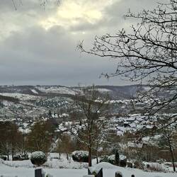 Blick vom Friedhof auf Mudersbach.