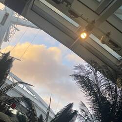 Offenes Deck in der Wellness Oase