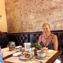 ein sehr gemütliches Café gefunden