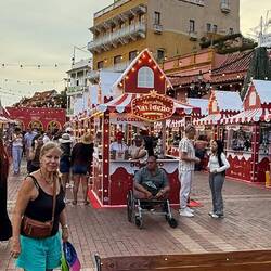 auf dem kolumbianischen Weihnachtsmarkt