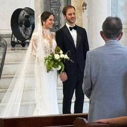 in der Kathedrale fand eine Hochzeit statt.