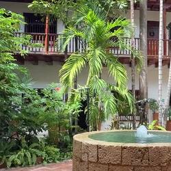 der Patio unseres Hotels