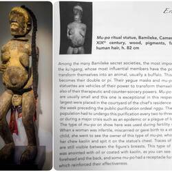 A mu-po is a ritual statue from Cameroon ... see description ... Musée Barbier-Mueller — Geneva.