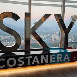 ...und dann auf den Aussichtsplattformen des Sky Costanera