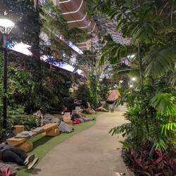 Da links war mein Schlafplatz