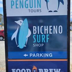 Im "Städtchen" Bicheno