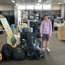 Gepäckdepot und Warten ist angesagt