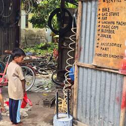 Repair business in the back streets