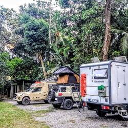 Camping in Uvita, schön, einmal wieder Reisende zu treffen