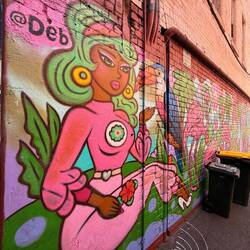 Graffiti in der Innenstadt Melbournes