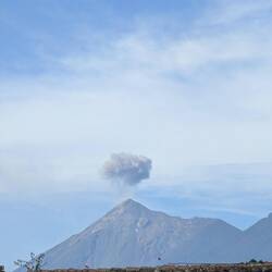 Mt Fuego erupting. (Does so every 15-20 min)