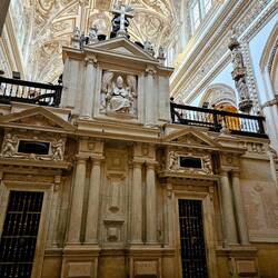 Catholic cathdral area inside mosque