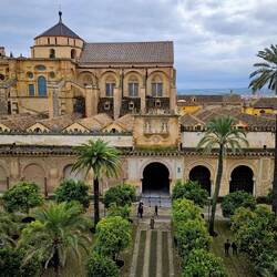 View of Mezquita from halfway up bell tower