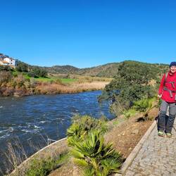 Der Odeleite bei Hochwasser.