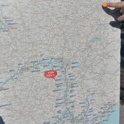 am Finger Abfahrt, unten heutiges Ziel