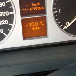 Heute morgen bei der Abfahrt