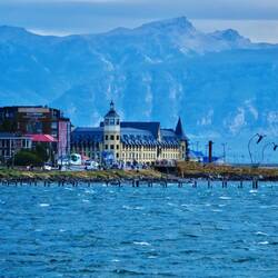 Puerto Natales am Golfo Almte Montt