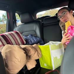 And some in the back seat, leaving just enough room for our child 😅