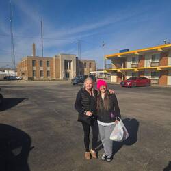 Except I helped out this girl gave her a bag of groceries... She was in a pretty bad way..