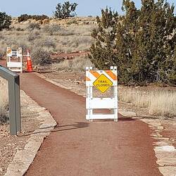 Trail closed.