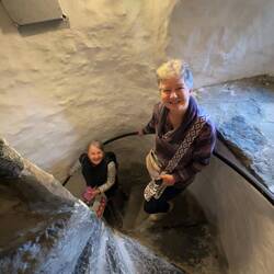 Windy stairs in the castle.