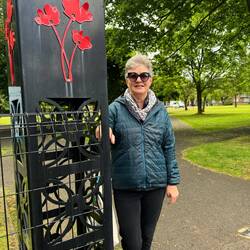 The entrance to the park.