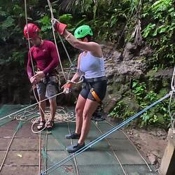 Big Ang's last rappel ... Amen!