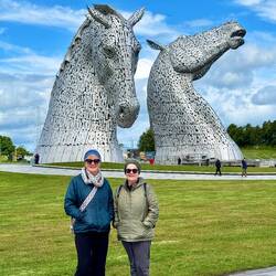 The impressive Kelpies.