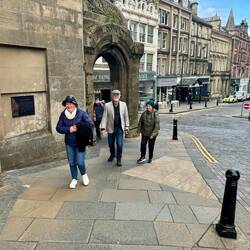 It was all uphill to get to the tour.