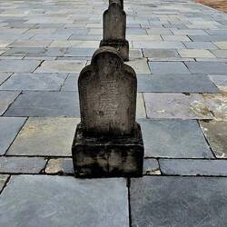 These stone markers outside the Throne Palace showed courtiers where to stand