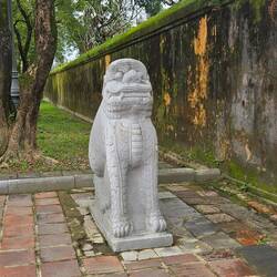 Gate guard, a lion sculpture