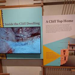 Ausstellung zu Montezuma Castle.