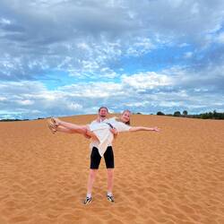 Les dunes de sable rouge