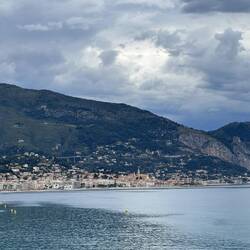 Frühstücksaussicht auf Menton