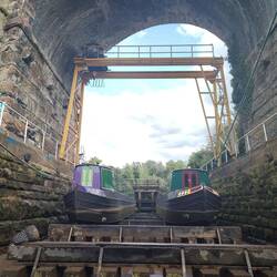 The hulls before the old blacking was removed