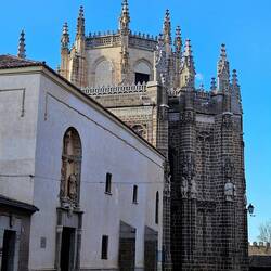 On our Old Town walk, we saw these spires and wondered, "What is that?"