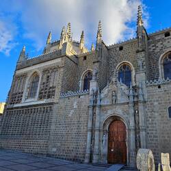 Monastery of San Juan de los Reyes, built 1477 to be a Cathedral for King Ferdinand Queen Isabel