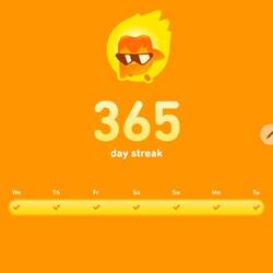 Leela has done her french lesson every day for 1 whole year🙌