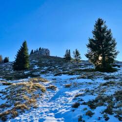 Gestärkt nehmen wir die letzten Höhenmeter ins Visier und..