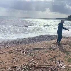 ..ich habe mich warm angezogen und staune nicht schlecht😯warmer Fön in Griechenland 🤭👍🏻